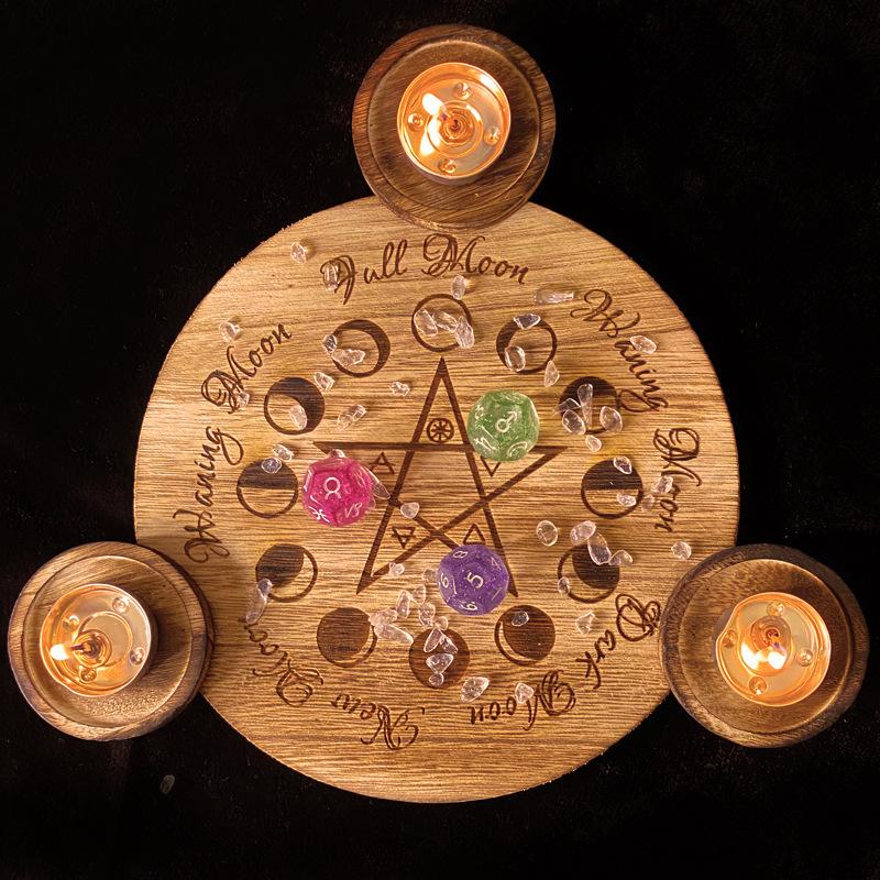 Pentagram Plate Candle Holder